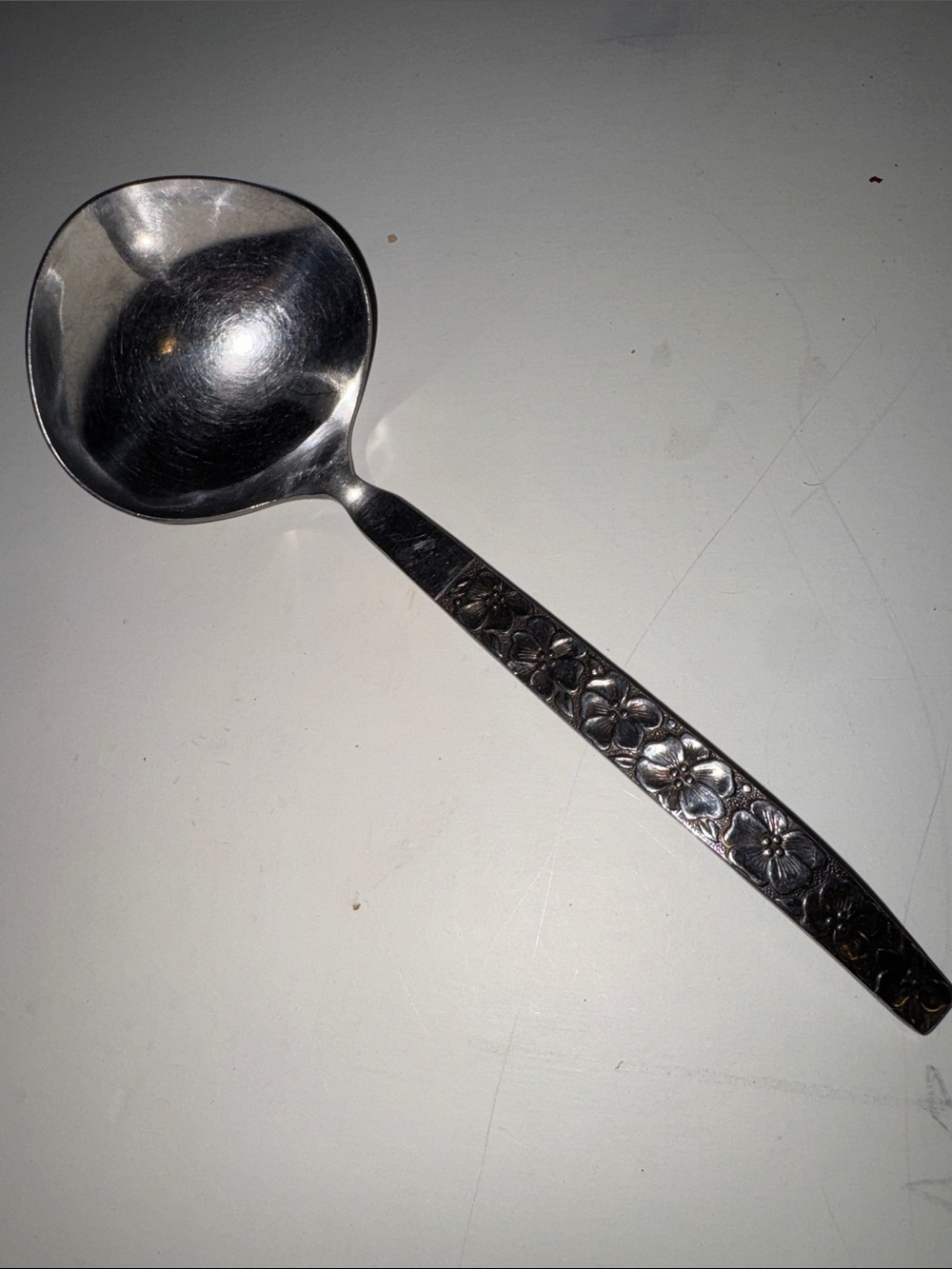 Vintage Oneida Northland Stainless Steel Ladle  “Spring Fever” Pattern Japan